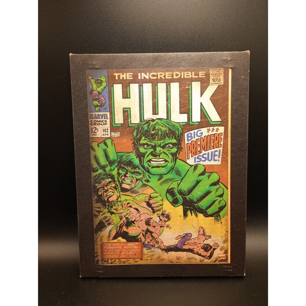 The Incredible Hulk Big Premier Issue Limited Edition Framed Comic Cover Art.